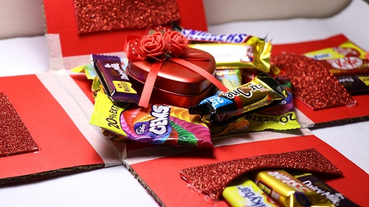 valentine's day gift ideas chocolate explosion box 