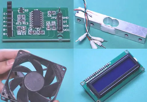 DIY Arduino weighing scale supplies
