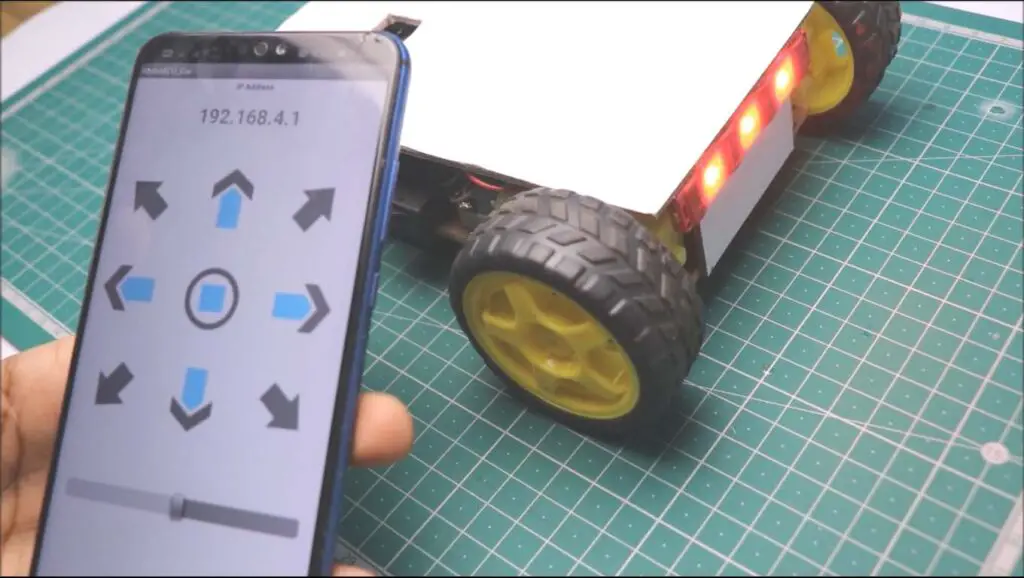 smartphone controlled arduino 4wd robot car final 