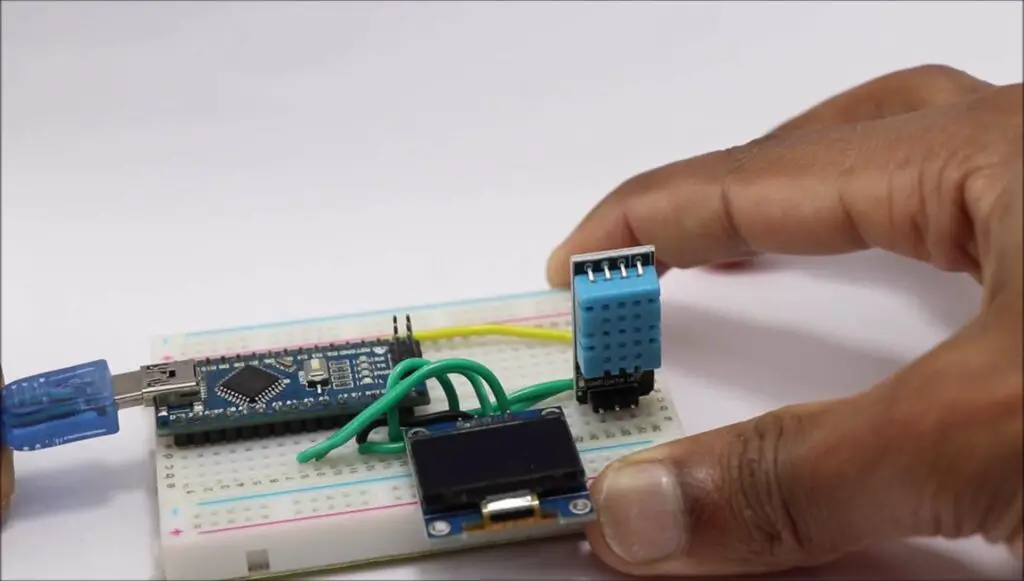 Arduino temperature measurement project building steps
