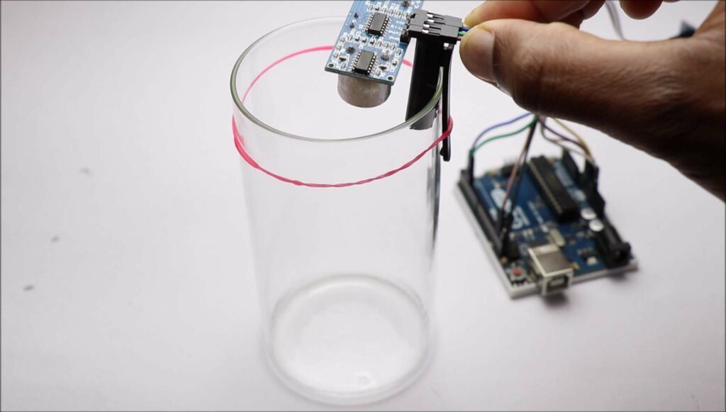 Arduino Water Level Indicator project setup