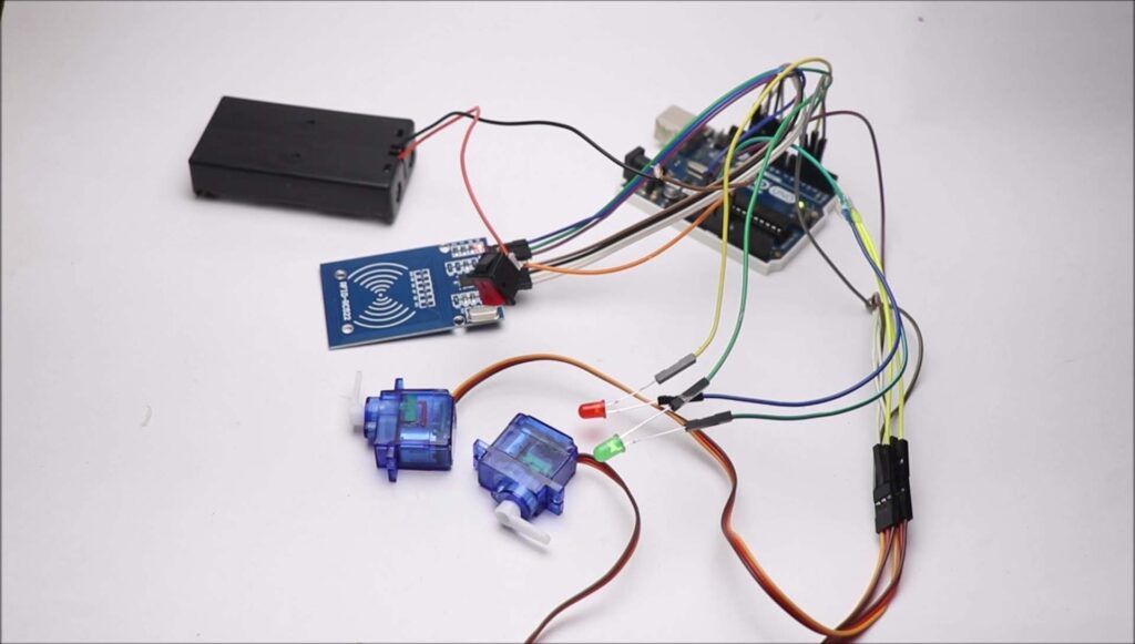 circuit for rfid based toll collection system