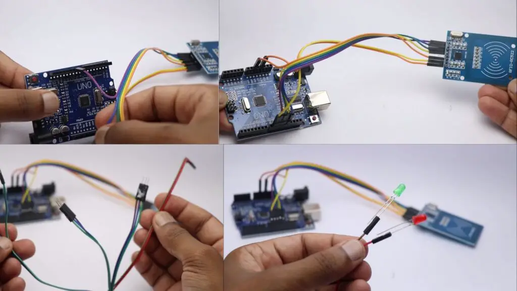 Circuit for Arduino RFID Door Lock System