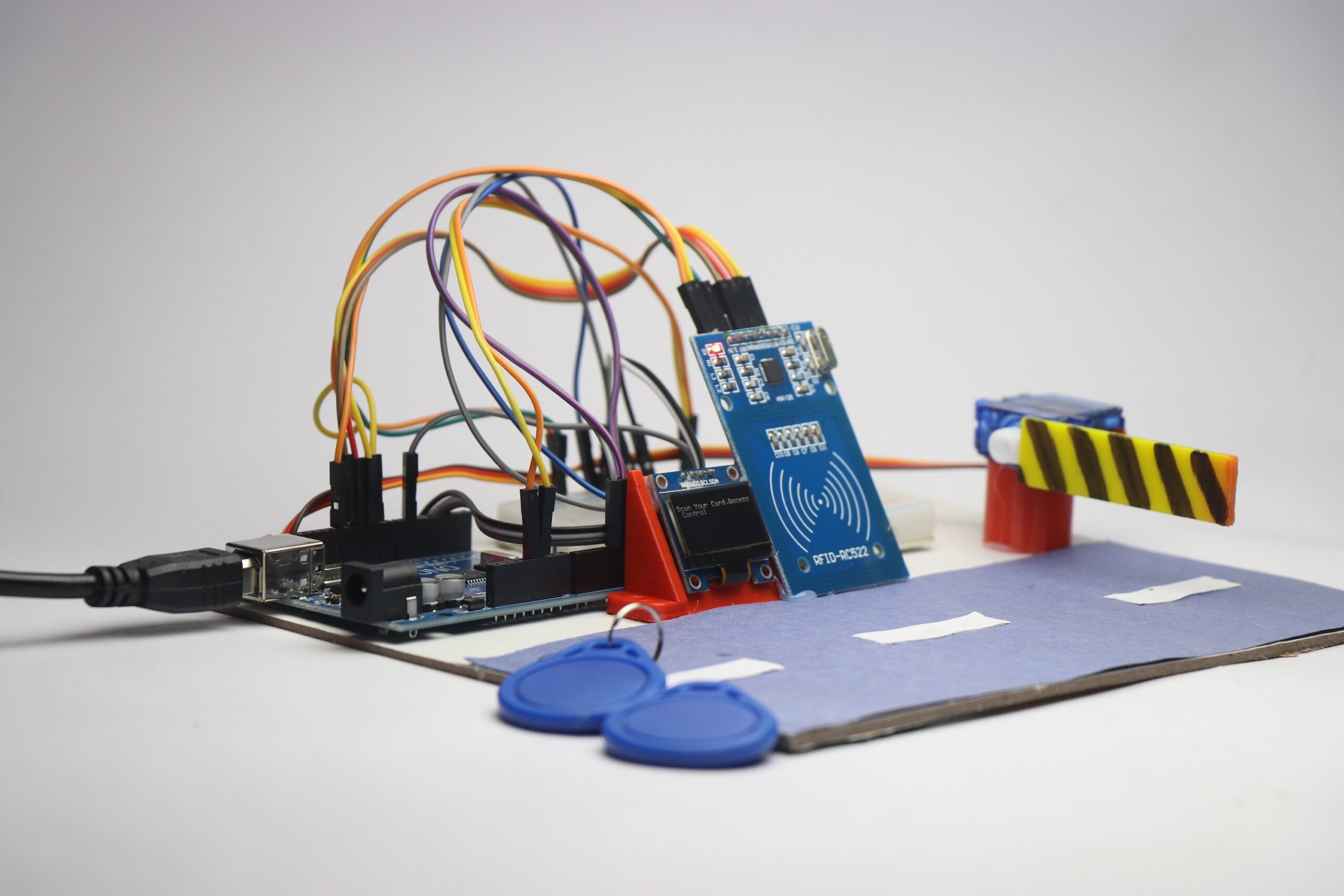 Arduino RFID Toll System with OLED display - Letsmakeprojects