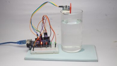 Arduino water level indicator project