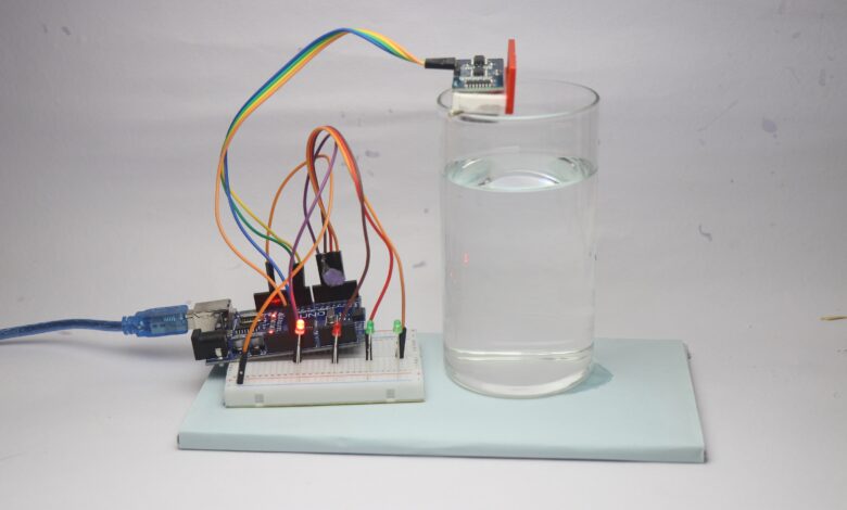 Arduino water level indicator project