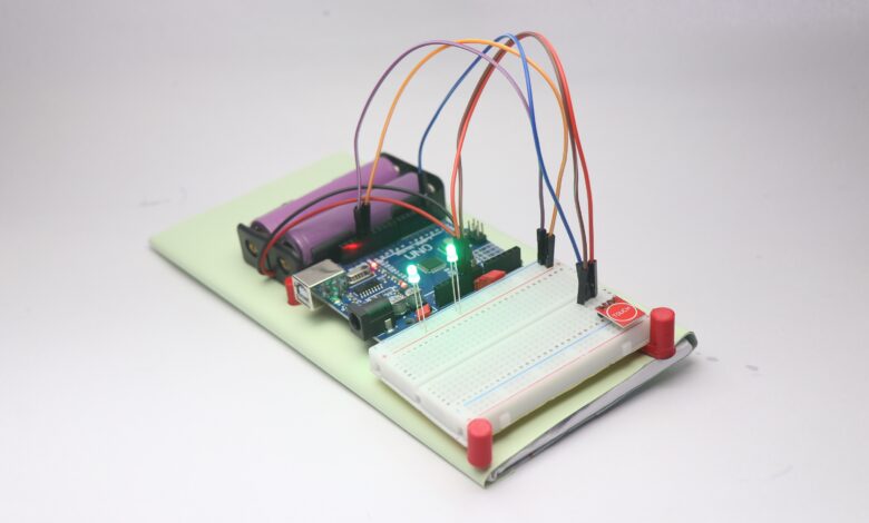 Arduino project with touch sensor