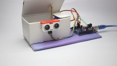 Automatic Dustbin Using Arduino working