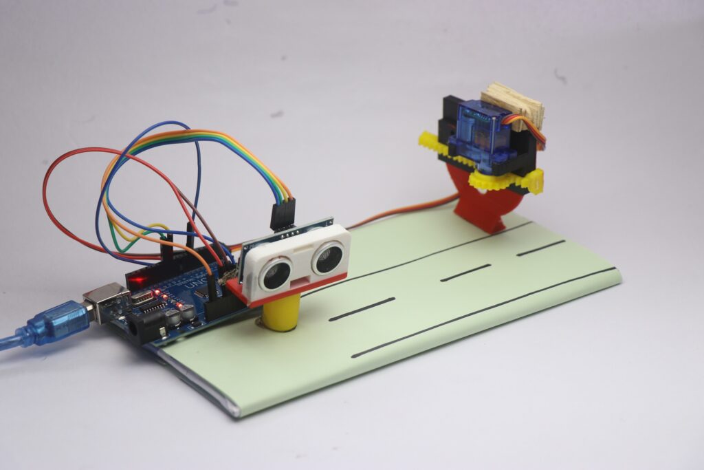 Arduino Ultrasonic Gate System project