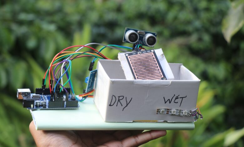 wet and dry waste segregation using arduino