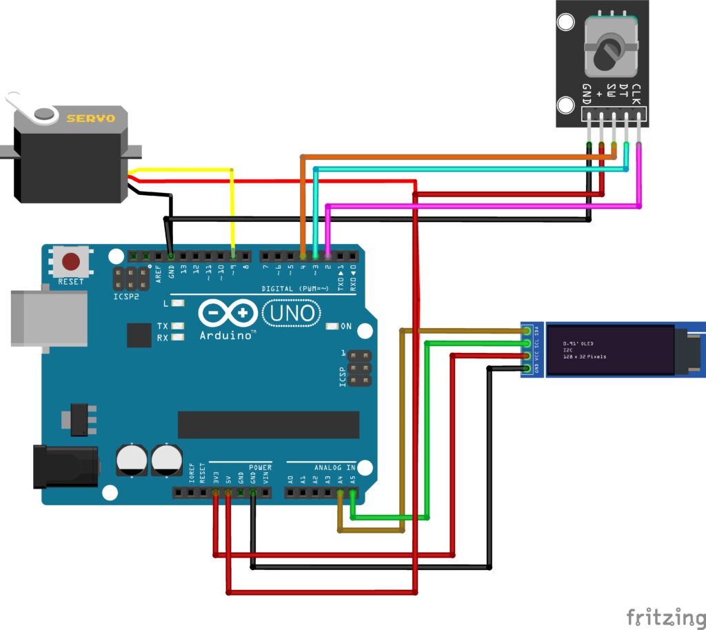 Arduino Powered Pi Printer Circuit Diagram