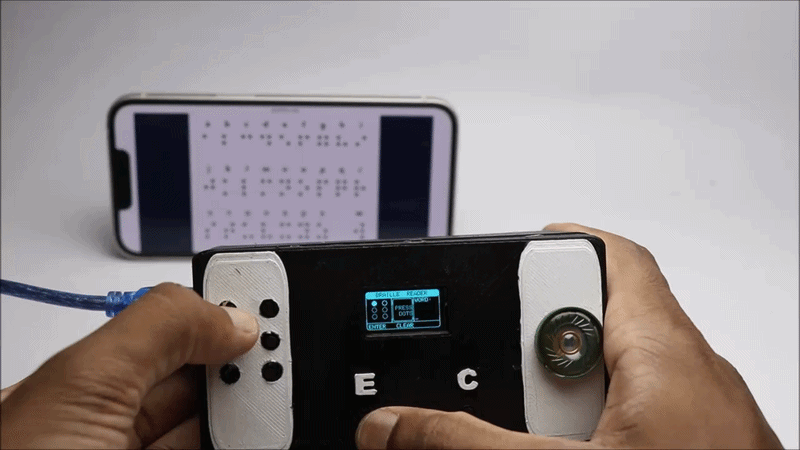 Arduino Braille Reader with Display