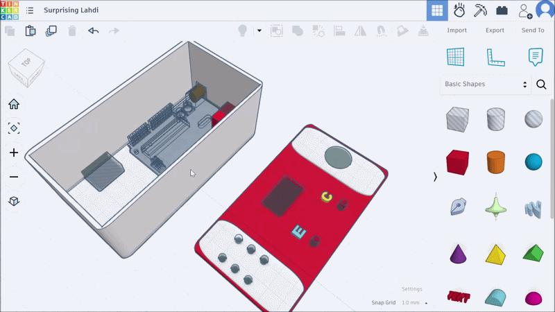 3D Printed frame using tinkercad